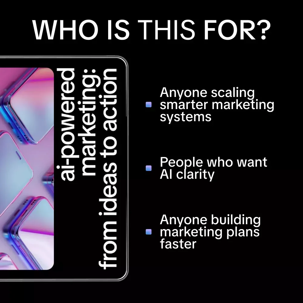 AI-Powered Marketing: From Ideas to Action | eBook Guide on how to get ai to write marketing plans for Small Business & E-Commerce Growth