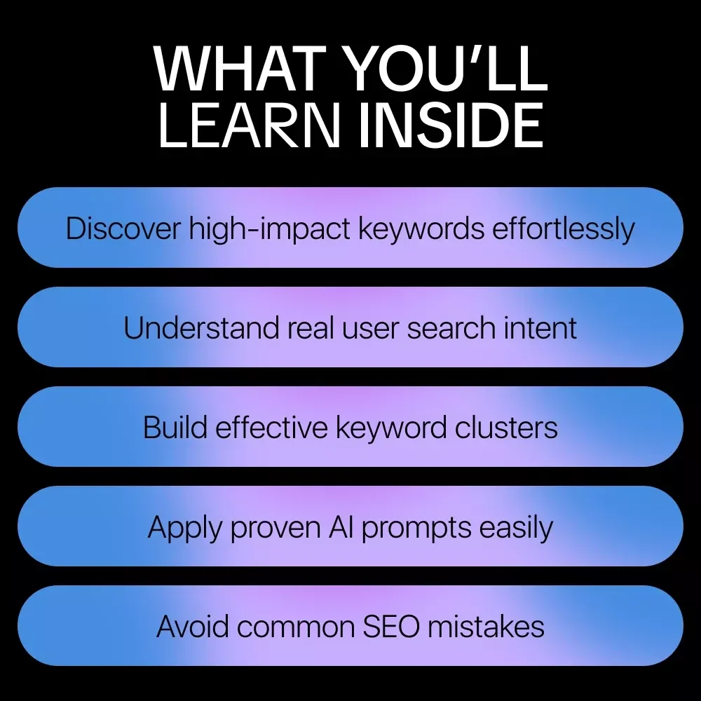 AI Keyword Research That Actually Works: The Ultimate Guide, eBook & Checklist for SEO, AI-Powered Keyword Discovery, Search Intent, Keyword Clusters, and Real-World Case Studies