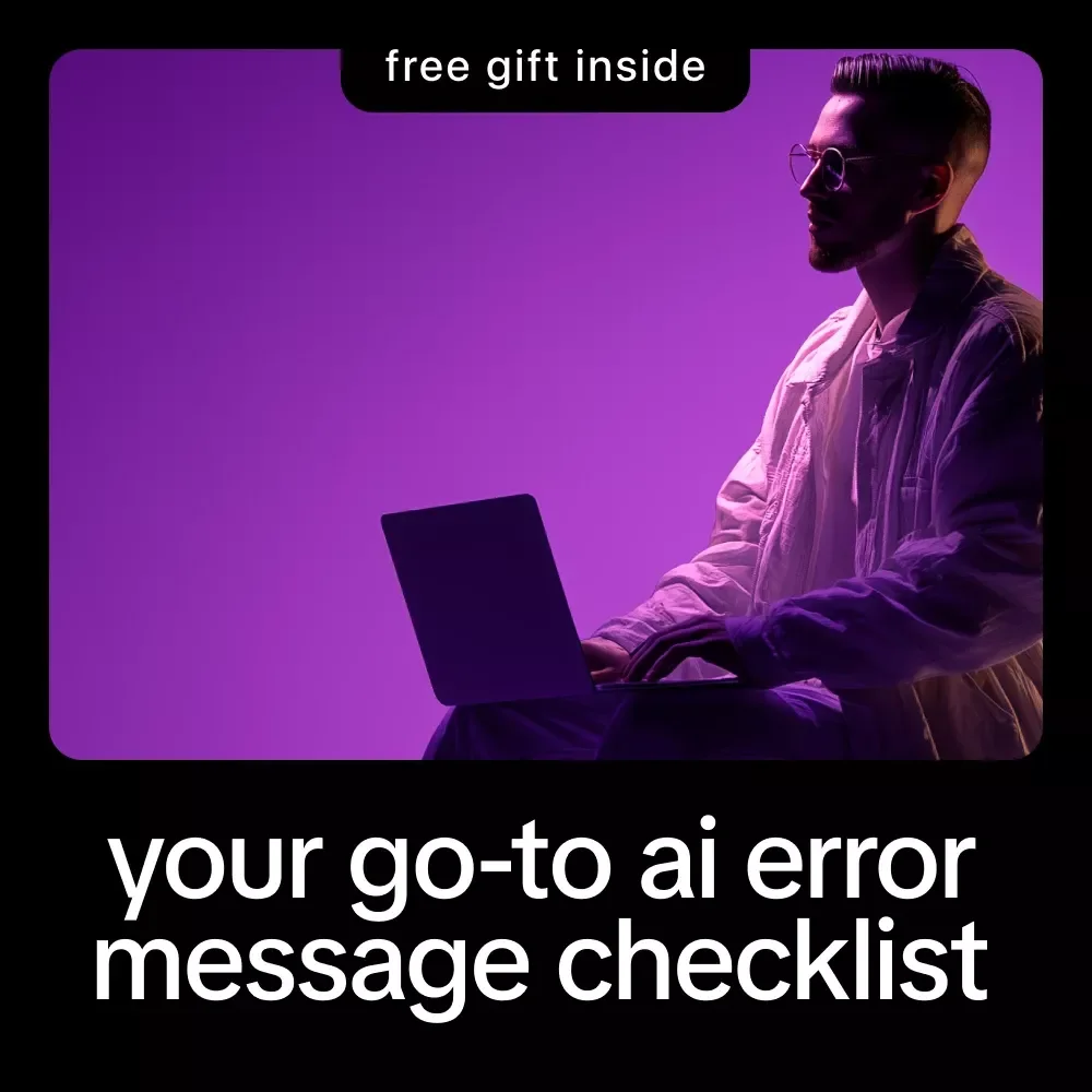 Your Go-To AI Error Message Checklist – AI Troubleshooting Guide, Debugging Workflow, Developer & Creator Digital Download