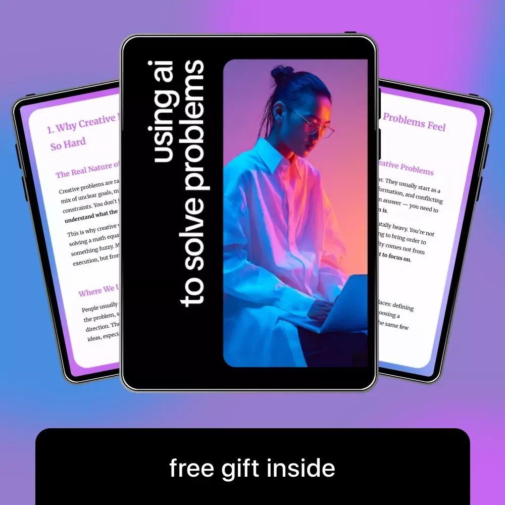 Using AI to Solve Problems – Practical Guide on how ai helps creative problem solving for Thinkers, Creators & Professionals