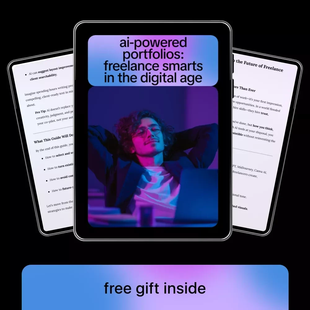 AI-Powered Portfolios: Freelance Smarts in the Digital Age | Freelance Portfolio Guide, AI Tools for Freelancers, Digital Download eBook, Client-Ready Portfolio Checklist
