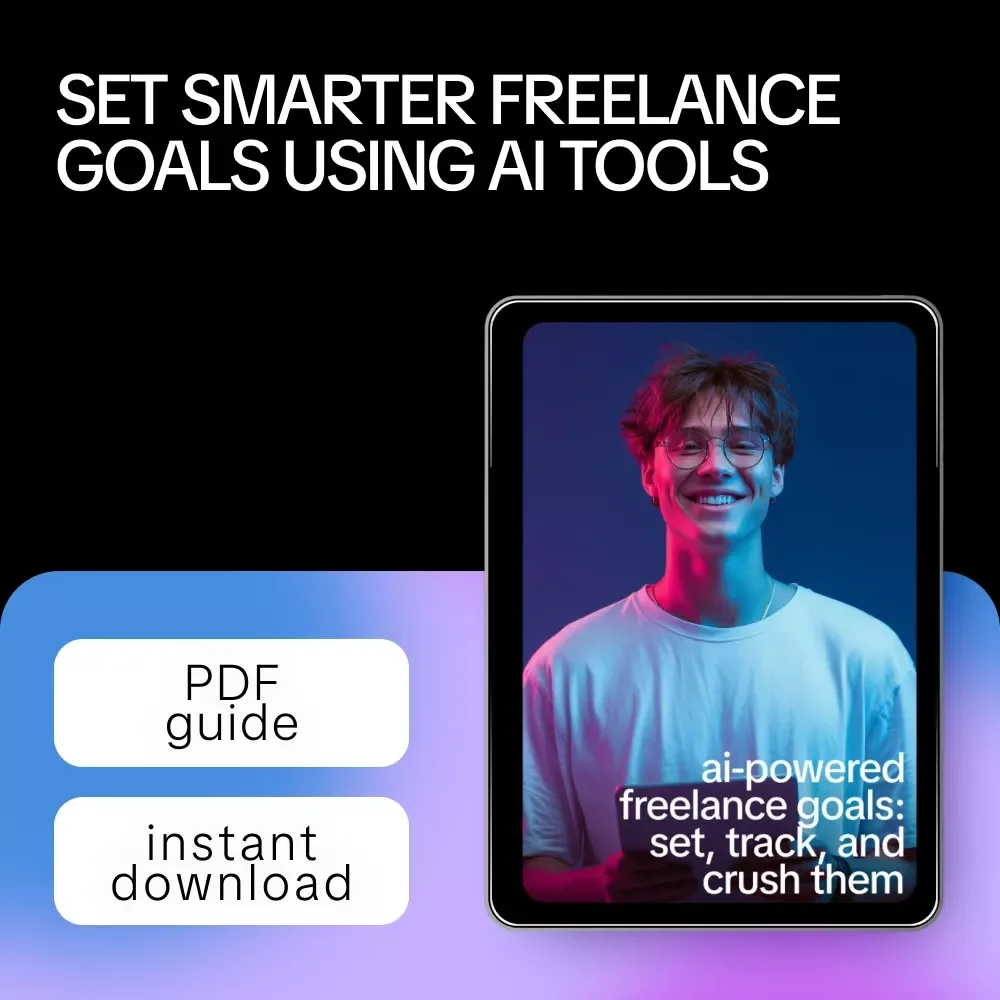 AI-Powered Freelance Goals: Set, Track, and Crush Them – Smart Goal Setting Guide for Freelancers, Productivity & AI Planning Digital Download