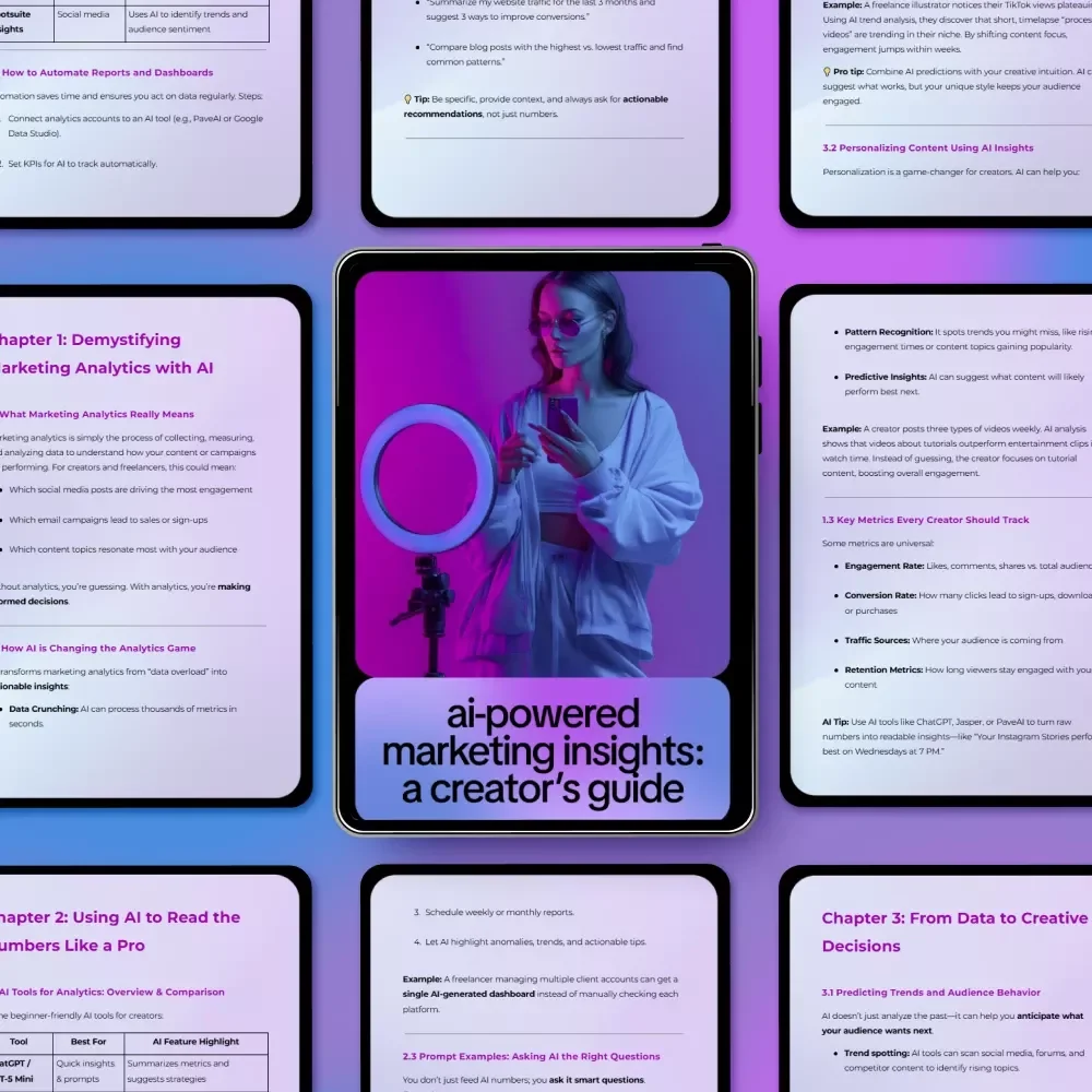 AI-Powered Marketing Insights: A Creator’s Guide – Smart AI for Understanding Marketing Analytics, Data-Driven Content Strategy, Digital Marketing Guide for Creators