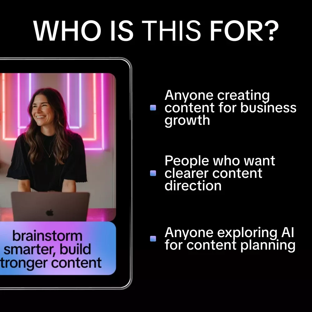 Brainstorm Smarter, Build Stronger Content | Ebook for Creators Using an ai tool for brainstorming content pillars