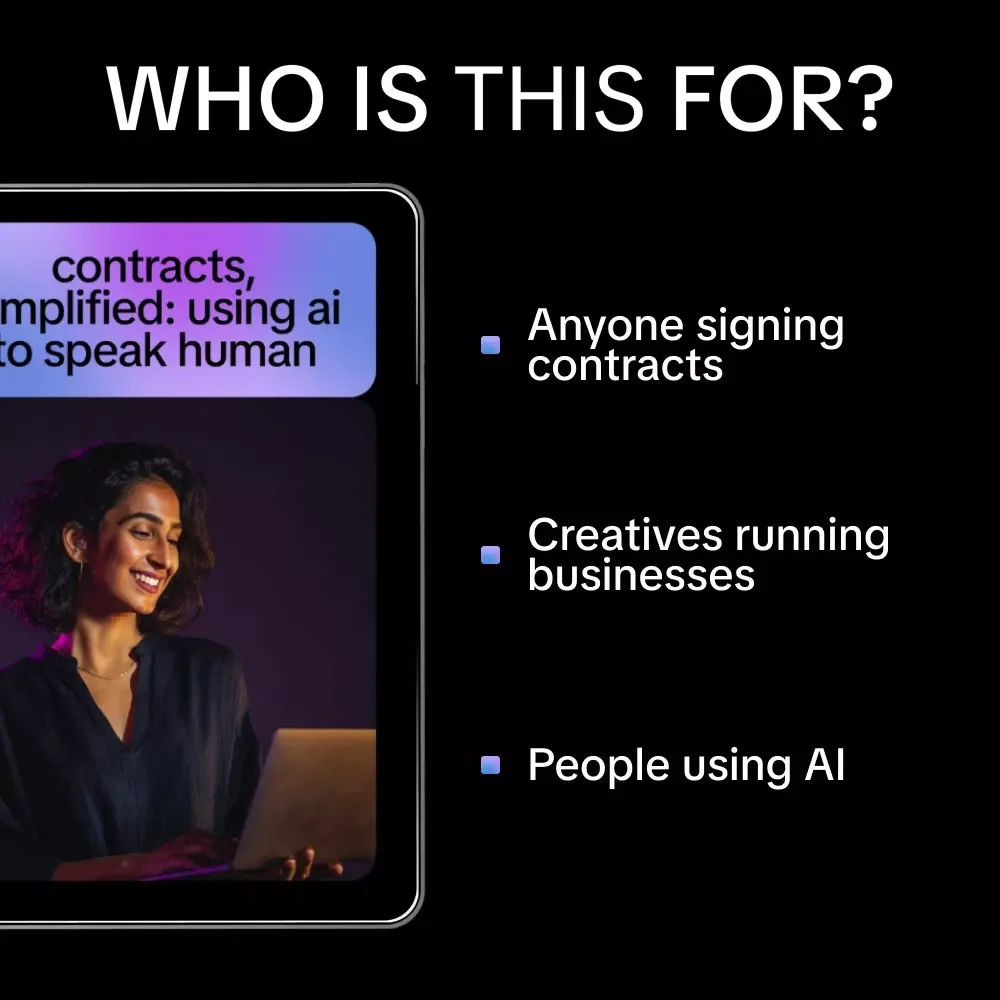 Contracts, Simplified: Using AI to Speak Human – A Practical Guide for Freelancers & Creatives | ai to simplify contract language Made Easy