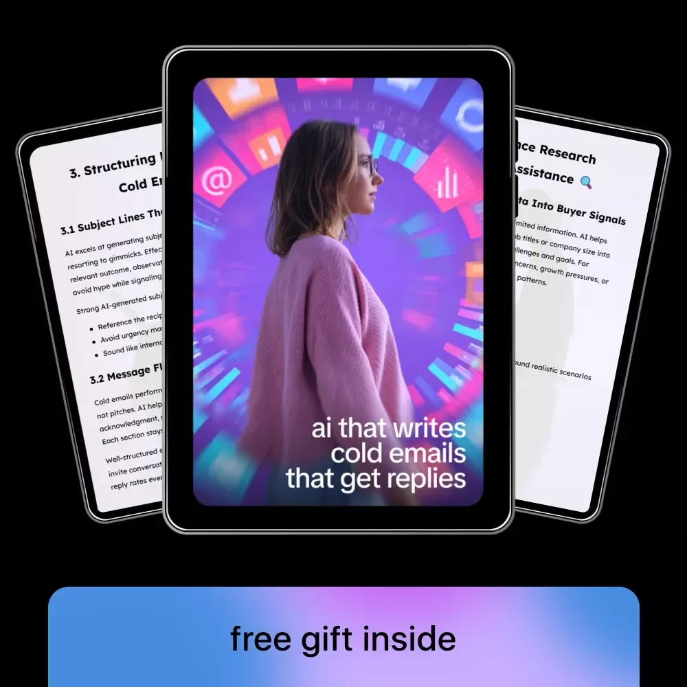 AI That Writes Cold Emails That Get Replies | AI Cold Email Guide, Outreach eBook, B2B Sales Prospecting Checklist, Email Marketing Digital Download