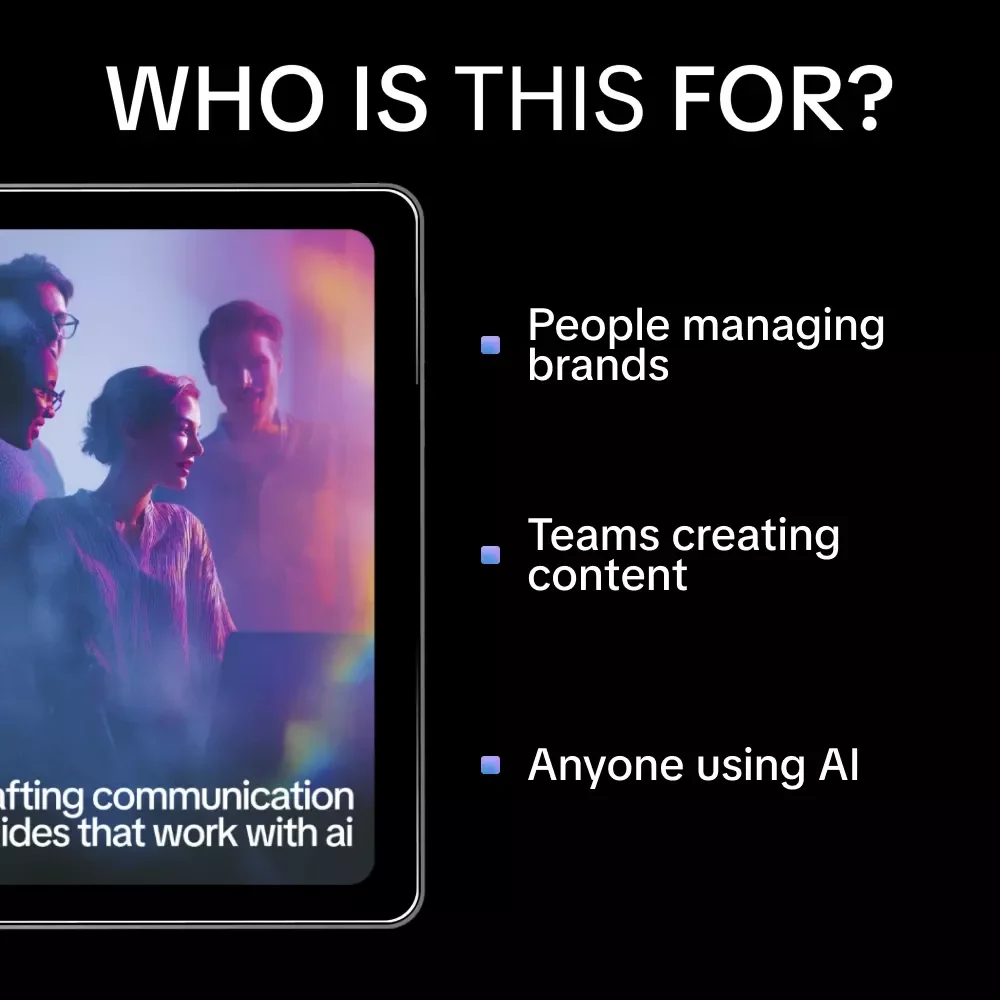 Crafting Communication Guides That Work with AI | Practical eBook on how ai can generate communication style guides for Teams & Brands