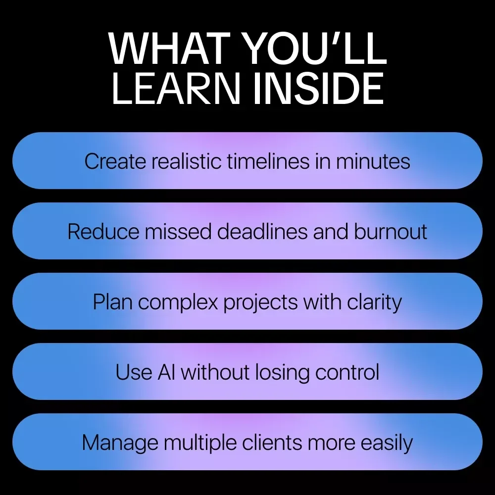AI-Powered Timelines: Smart Planning for Freelancers – AI Project Planning Guide, Digital Download eBook for Freelancers, Creators & Consultants