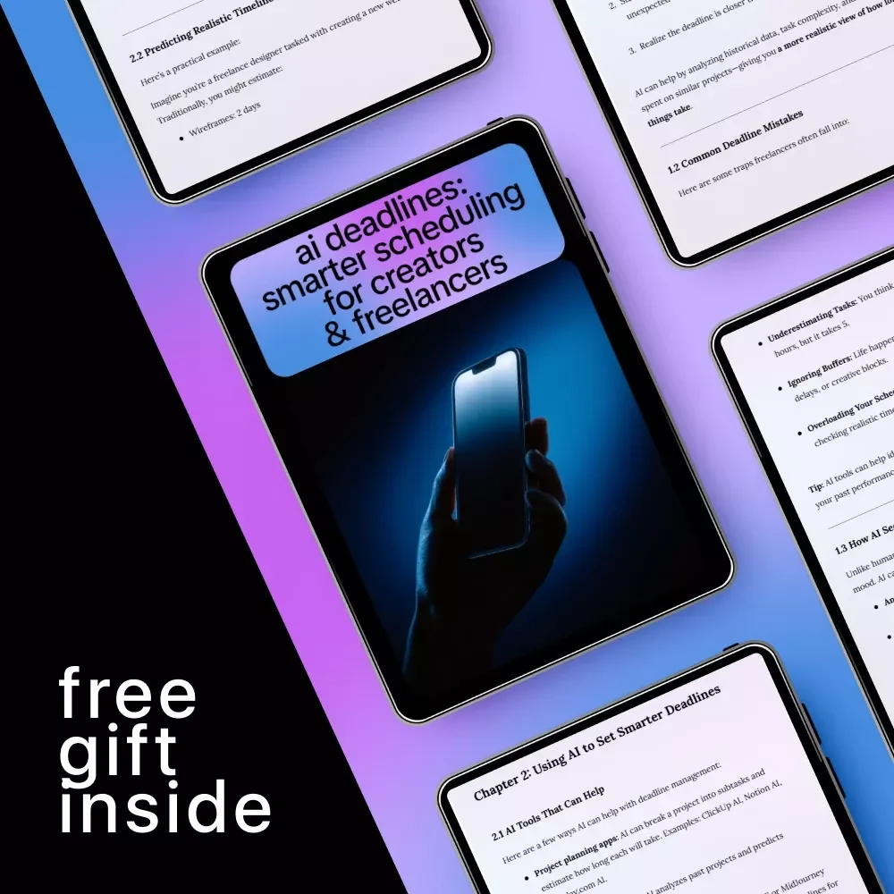AI Deadlines: Smarter Scheduling for Creators & Freelancers – AI Productivity Guide for Time Management, Scheduling & Freelance Workflow (Digital Download)