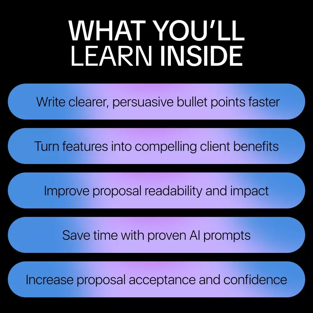 How AI Can Craft Winning Bullet Points That Sell | Smart Guide with AI Tips for Proposal Bullet Points That Sell | Digital Download for Consultants, Freelancers & Business Owners