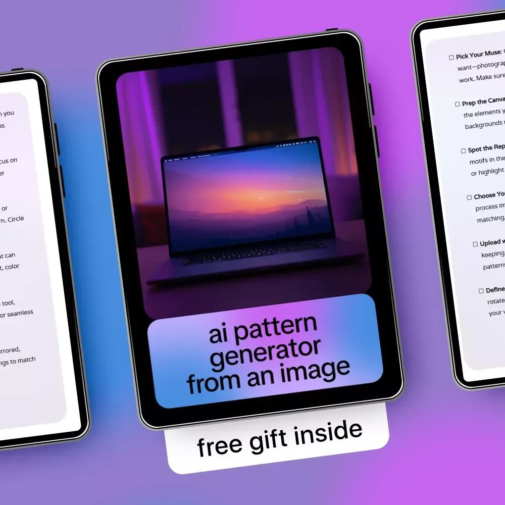 AI Pattern Generator from an Image | Digital Guide for Seamless Patterns, Surface Design & Creative AI Workflow