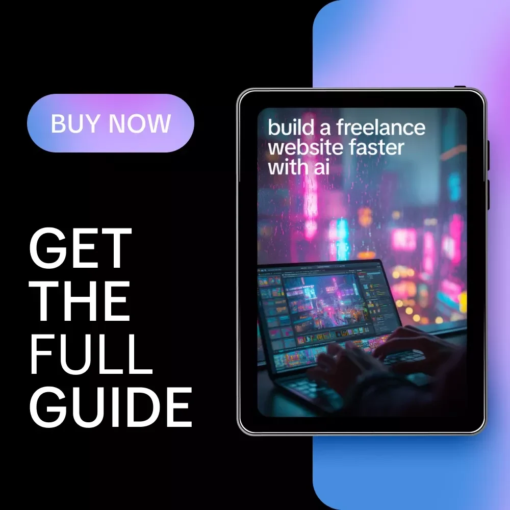 Build a Freelance Website Faster with AI | Freelance Website Guide, AI Website Planning eBook, Digital Download for Creators & Solopreneurs