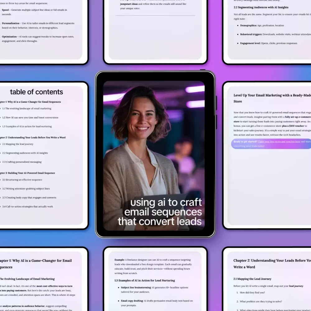 Using AI to Craft Email Sequences That Convert Leads | Smart Email Marketing Ebook, ai for email sequences for leads, Digital Guide for Creators & Freelancers