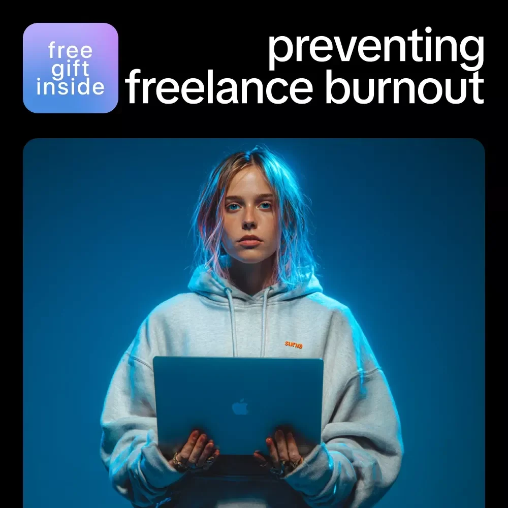 AI to the Rescue: Preventing Freelance Burnout | AI Productivity Guide for Freelancers, Digital Download eBook on Workflow, Time Management & Creative Balance