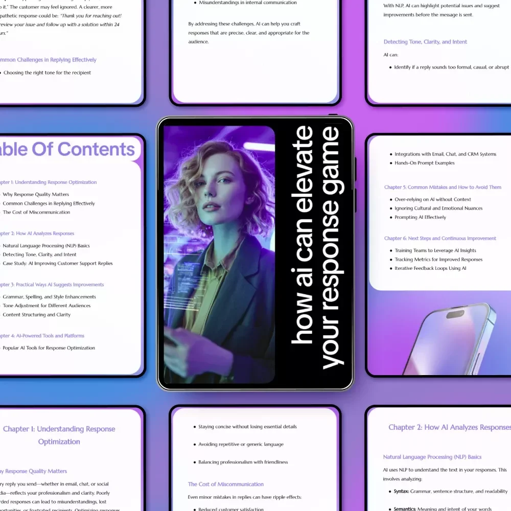How AI Can Elevate Your Response Game | AI Response Optimization eBook for Better Replies, Smart Communication & Customer Support Excellence