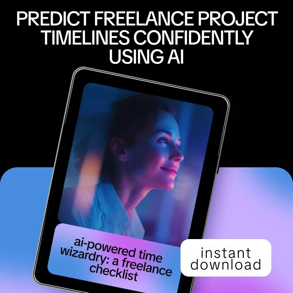 AI-Powered Time Wizardry: A Freelance Checklist – Smart AI Project Time Estimation Guide, Freelance Productivity Planner, Digital Download for Creatives & Solopreneurs