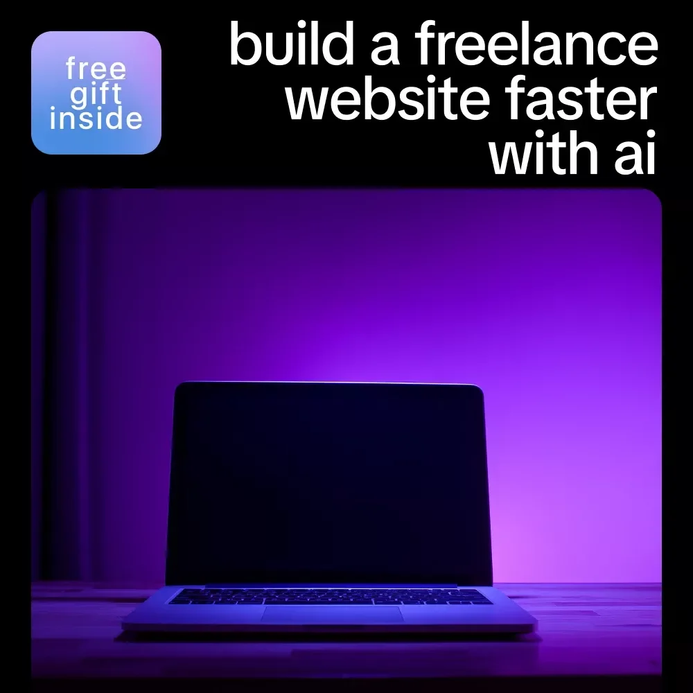 Build a Freelance Website Faster with AI | Freelance Website Guide, AI Website Planning eBook, Digital Download for Creators & Solopreneurs
