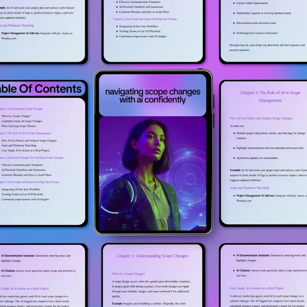 Navigating Scope Changes with AI Confidently | Practical Guide for ai help for clarifying scope changes, Project Scope Management & Clear Client Communication