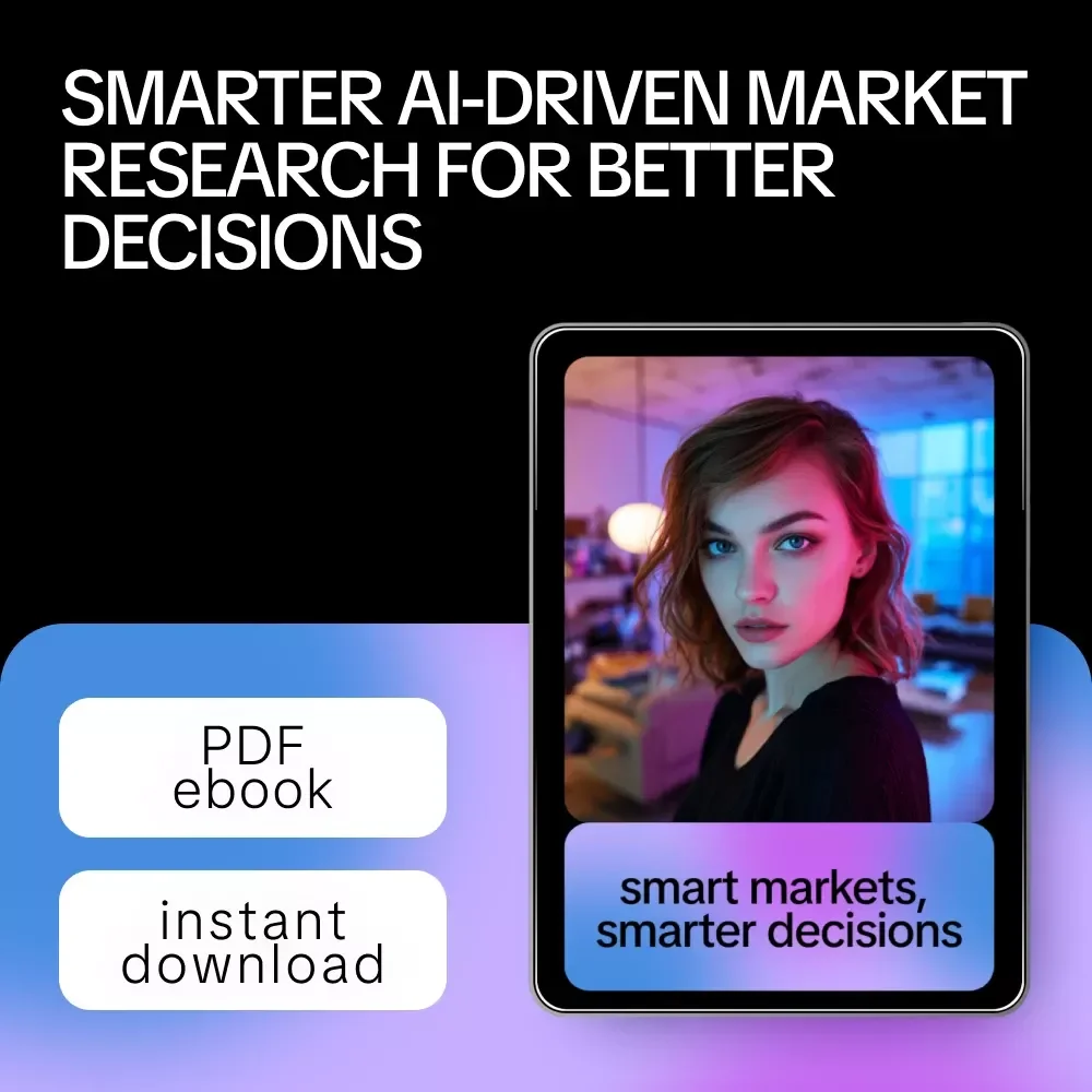 Smart Markets, Smarter Decisions | AI Market Research Guide, Business Strategy eBook, Digital Download for Entrepreneurs & Marketers