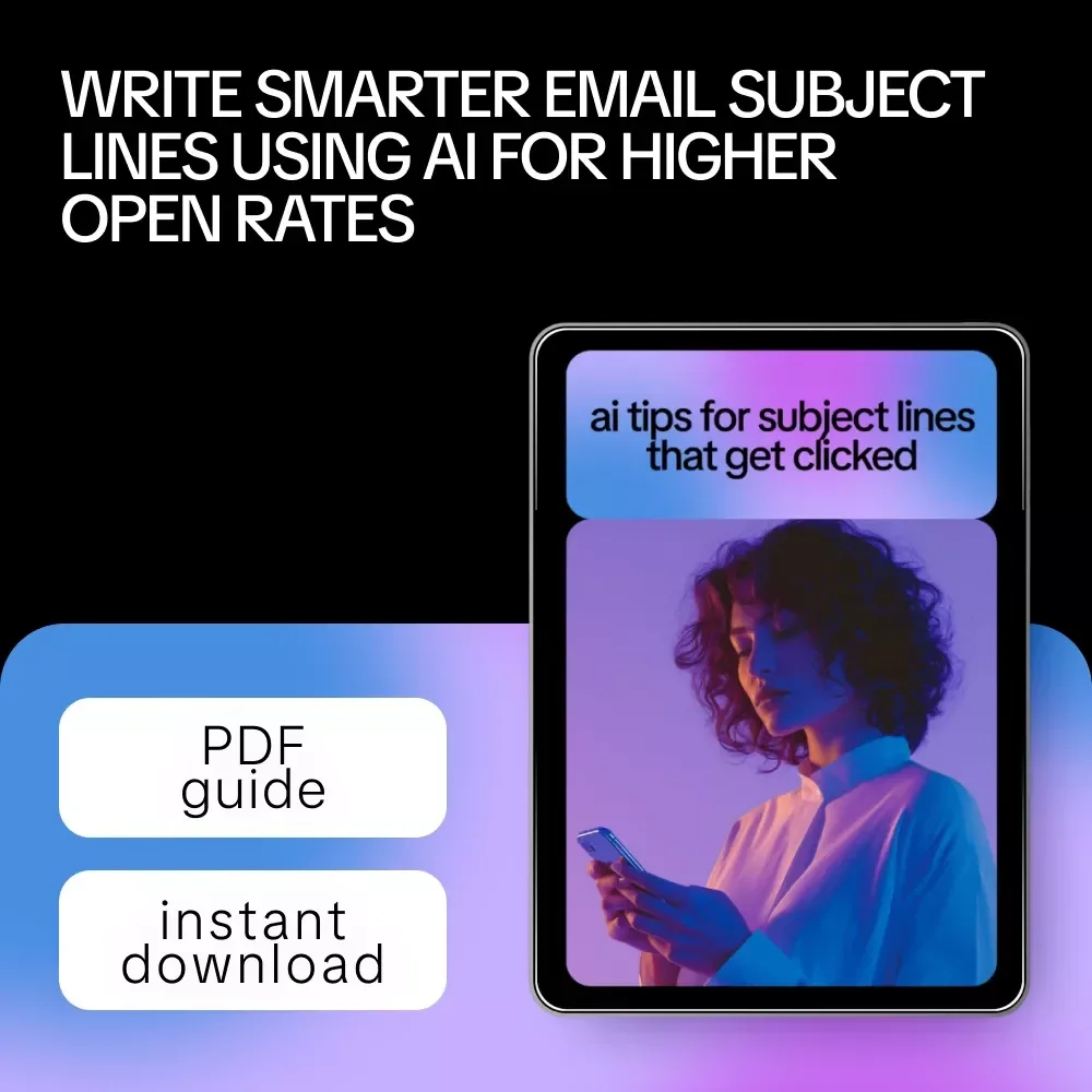 AI Tips for Subject Lines That Get Clicked – Smart Email Marketing Guide with ai tips for subject lines that get opens, AI-Powered Subject Line Strategy, Digital Download for Email Creators