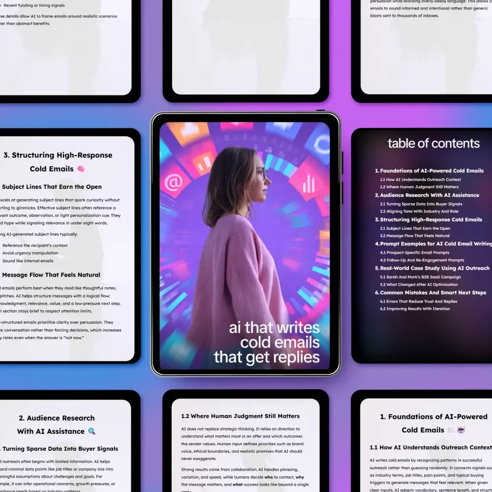 AI That Writes Cold Emails That Get Replies | AI Cold Email Guide, Outreach eBook, B2B Sales Prospecting Checklist, Email Marketing Digital Download