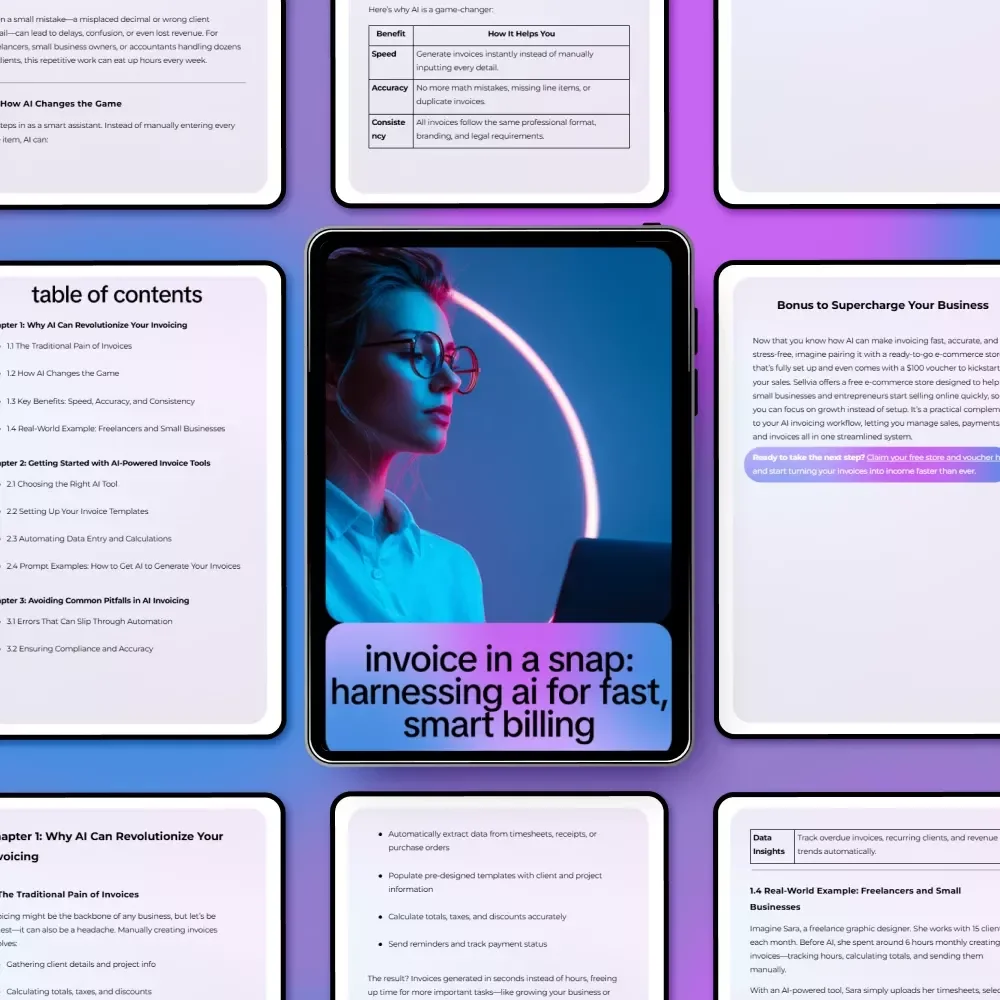 Invoice in a Snap: Harnessing AI for Fast, Smart Billing – Your Complete Guide to AI for Creating Invoices Fast, Streamlined, and Accurate