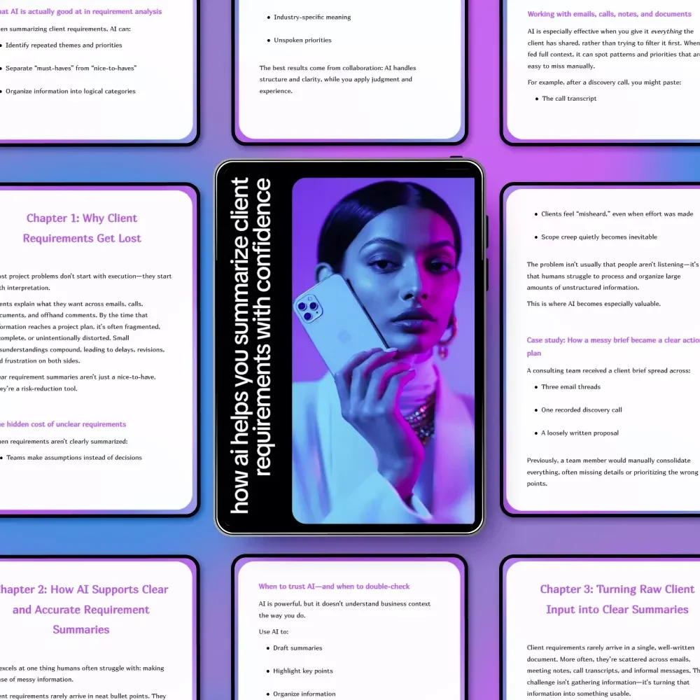 How AI Helps You Summarize Client Requirements with Confidence | Practical eBook for ai help for summarizing client requirements