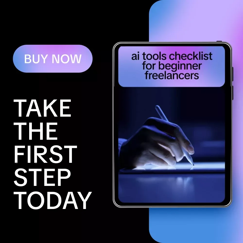 AI Tools Checklist for Beginner Freelancers | Easy Digital Checklist for Smart Freelancing, Productivity & ai tools for beginner freelancers