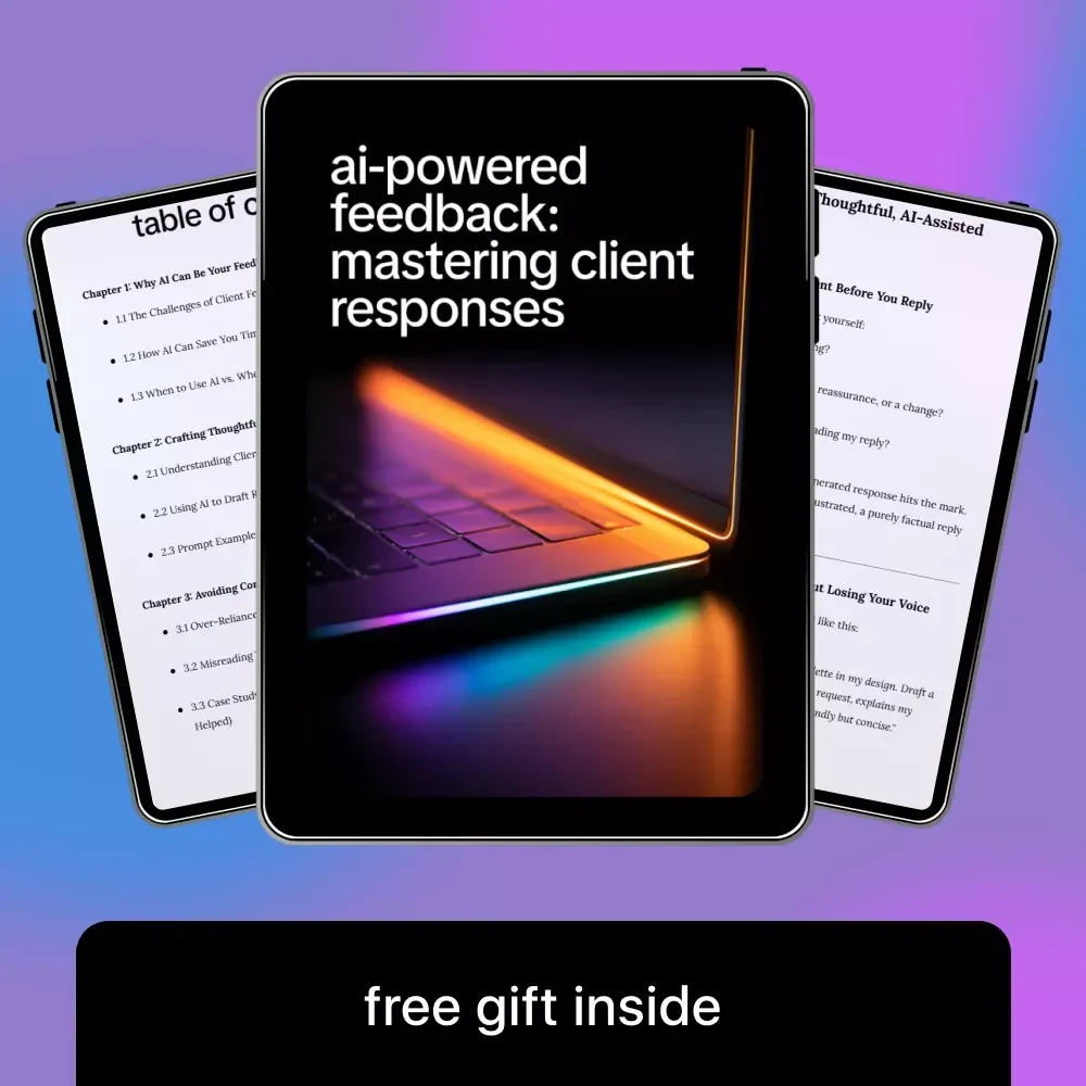 AI-Powered Feedback: Mastering Client Responses – Smart AI Client Feedback Guide, Professional Response Templates, Digital Download for Freelancers & Creatives