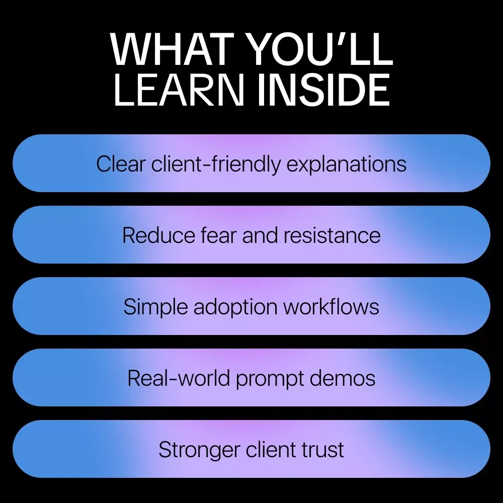 Teaching Clients to Work Confidently with AI | Practical eBook Guide for Consultants, Coaches & Agencies on how to educate clients about ai