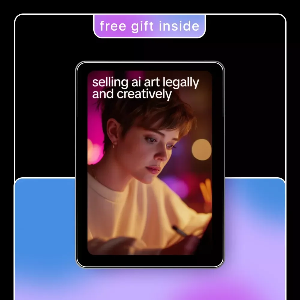 Selling AI Art Legally and Creatively – Ebook Guide | Can You Sell AI Generated Art, Copyright, Prompts & Marketplaces