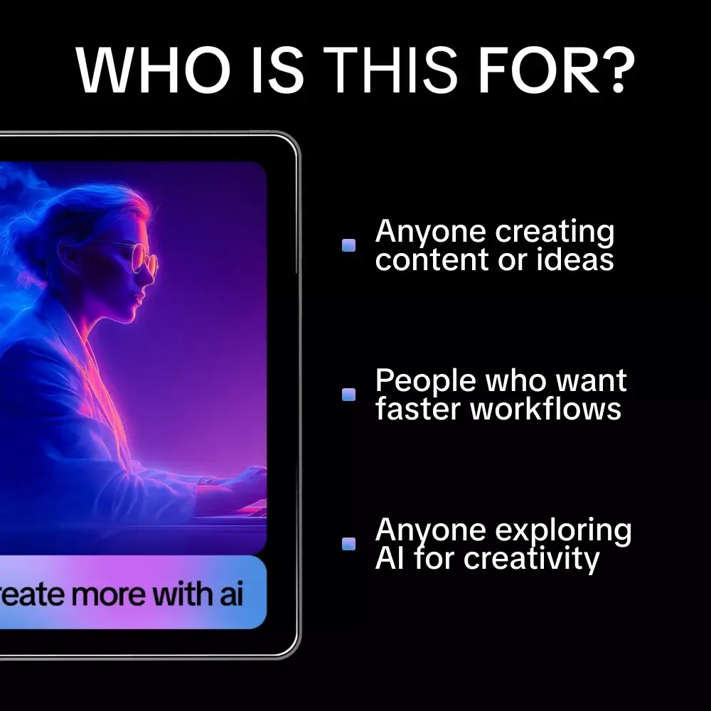 Create More with AI – Practical Guide to ai tools that help creative output for Writers, Designers & Creators