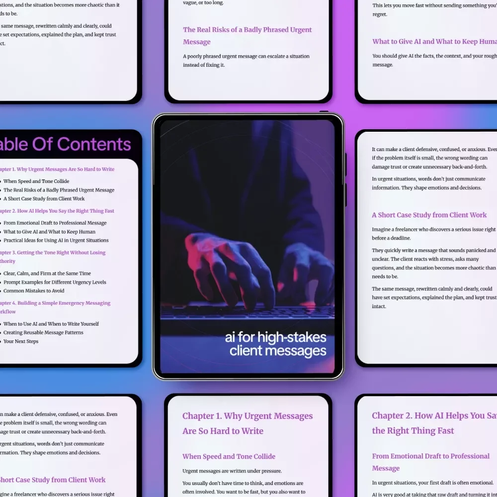 AI for High-Stakes Client Messages – Professional Guide for ai help for urgent client message phrasing, Clear Tone, Fast Client Communication