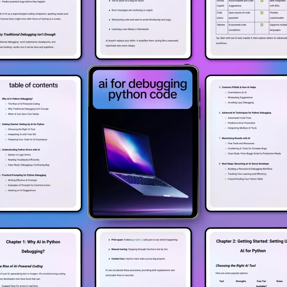 AI for Debugging Python Code: Ultimate eBook Guide to AI for Debugging Python Code