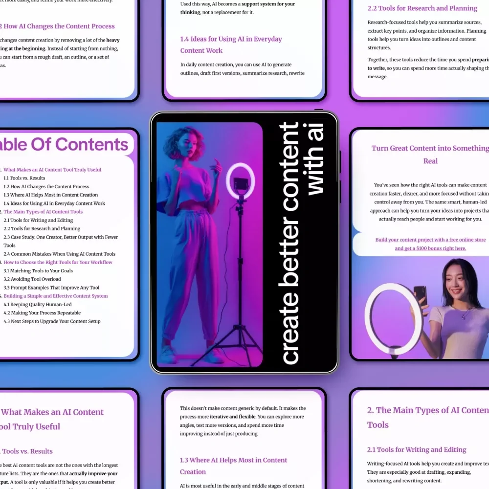 Create Better Content with AI – A Practical Guide to Using the best ai content tools for Writing, Research & Smarter Content Systems