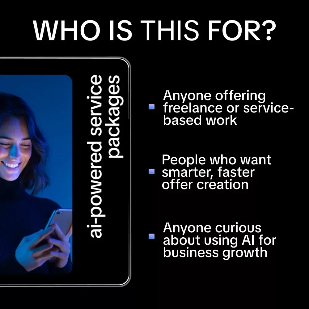 AI-Powered Service Packages – Digital Guide for Freelancers, Consultants & Creatives | Build, Price & Sell Smarter AI-Driven Offers