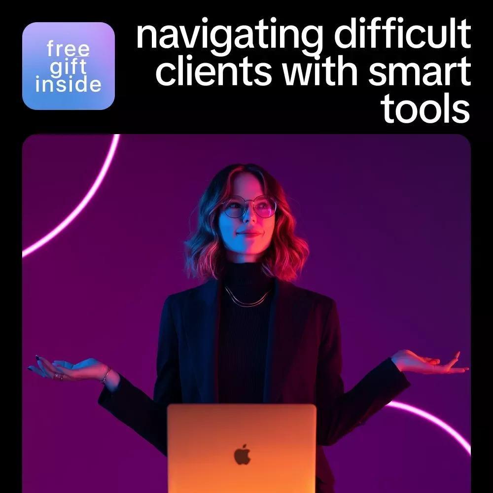 Navigating Difficult Clients with Smart Tools – AI-Powered Client Communication Guide, Freelancer eBook, Boundary-Setting Checklist, Managing Expectations and Scope Creep Digital Download