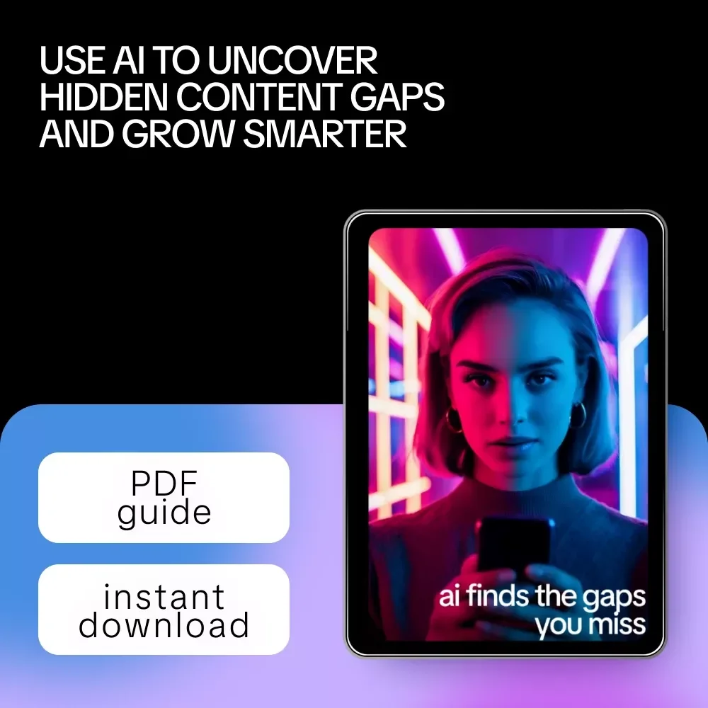 AI Finds the Gaps You Miss | Smart Guide to ai for finding content gaps in your niche | Content Strategy Download