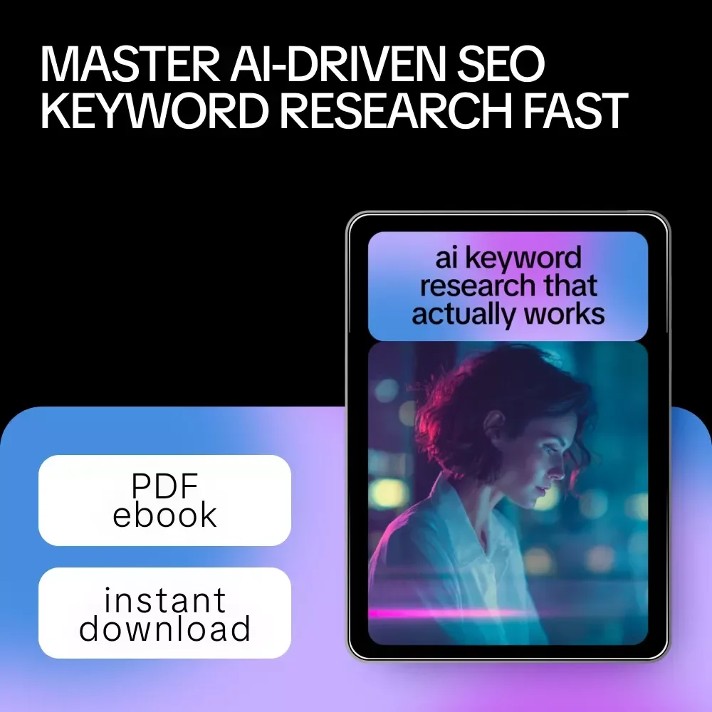 AI Keyword Research That Actually Works: The Ultimate Guide, eBook & Checklist for SEO, AI-Powered Keyword Discovery, Search Intent, Keyword Clusters, and Real-World Case Studies