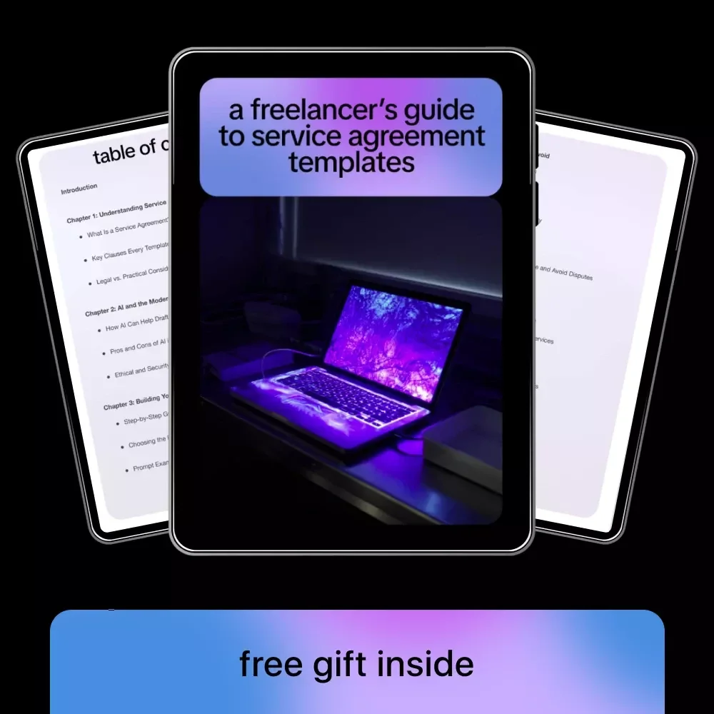 A Freelancer’s Guide to Service Agreement Templates | AI-Powered eBook for Smarter Contracts | ai for service agreement templates