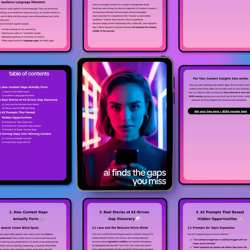 AI Finds the Gaps You Miss | Smart Guide to ai for finding content gaps in your niche | Content Strategy Download