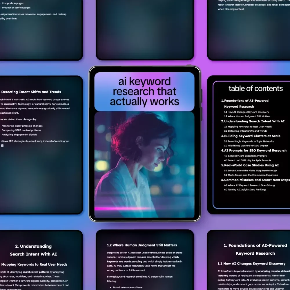 AI Keyword Research That Actually Works: The Ultimate Guide, eBook & Checklist for SEO, AI-Powered Keyword Discovery, Search Intent, Keyword Clusters, and Real-World Case Studies