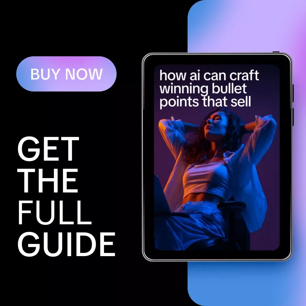 How AI Can Craft Winning Bullet Points That Sell | Smart Guide with AI Tips for Proposal Bullet Points That Sell | Digital Download for Consultants, Freelancers & Business Owners