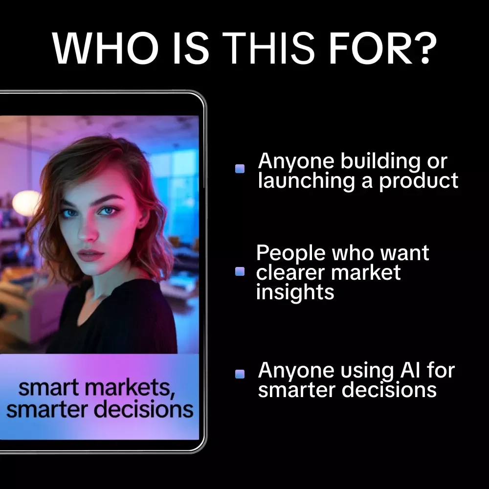 Smart Markets, Smarter Decisions | AI Market Research Guide, Business Strategy eBook, Digital Download for Entrepreneurs & Marketers