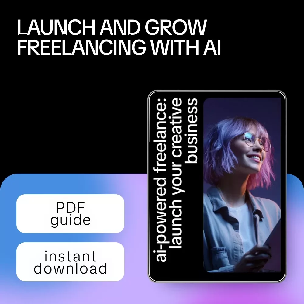 AI-Powered Freelance: Launch Your Creative Business | Smart Guide for Using AI to Start a Freelance Business, Digital Download for Creatives & Entrepreneurs