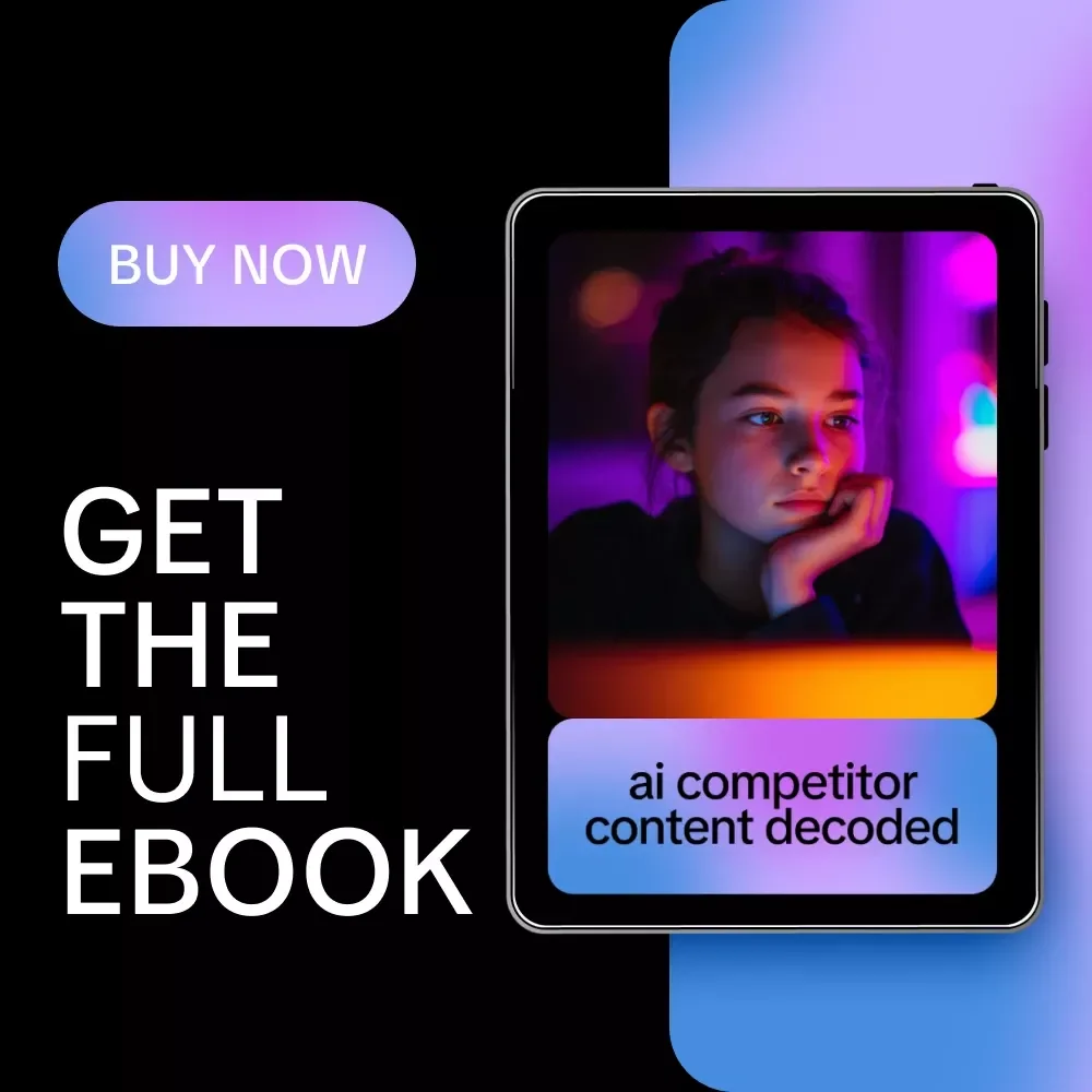 AI Competitor Content Decoded – AI Competitor Content Analysis Guide, Content Strategy eBook, Competitor Research Checklist, Digital Download for Marketers & Creators