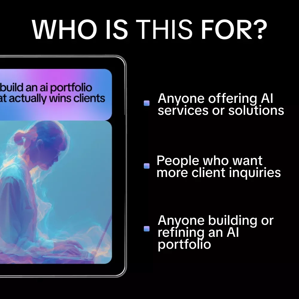 Build an AI Portfolio That Actually Wins Clients | AI Portfolio Guide for Freelancers, Consultants & Creators | Client-Winning Case Study Framework eBook