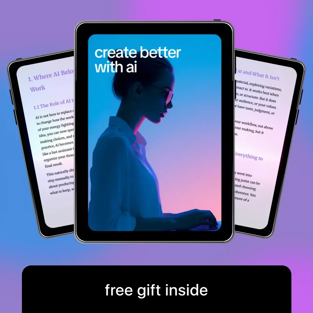 Create Better with AI – A Practical Guide to How AI Fits into Creative Workflows for Designers, Writers & Creators