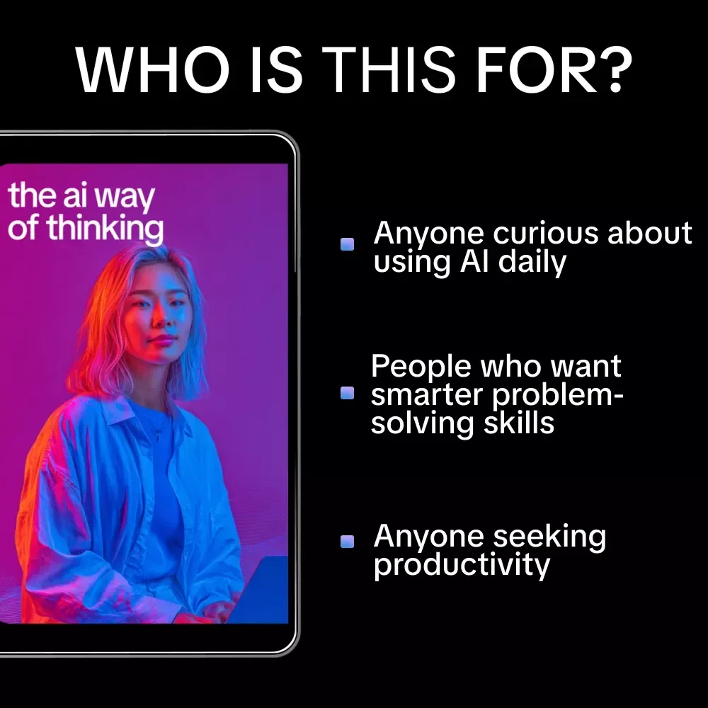 The AI Way of Thinking: Digital Guide, eBook & Checklist for Mastering AI, Prompting, Problem-Solving, and Productivity