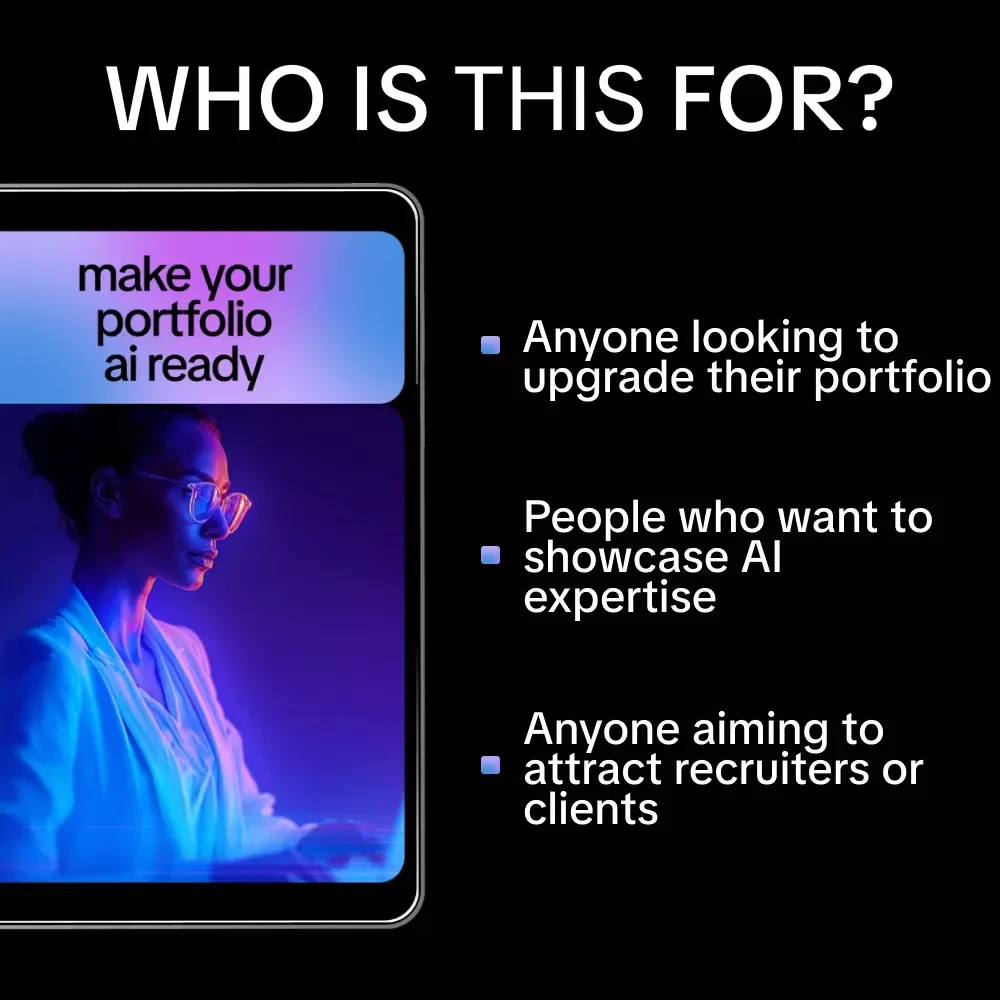 Make Your Portfolio AI Ready – Ultimate Digital Guide, eBook & Checklist for Tagging AI Skills, Future-Proofing Your Portfolio, and Impressing Recruiters
